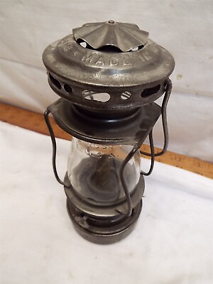 #ad Dietz Scout USA Skaters Lantern Fluid Oil Lamp Kerosene Original Globe 1914 Pat $499.99