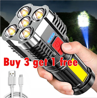 #ad #ad Super Bright 999000000 LM LED Torch Tactical Flashlight Lantern Rechargeable US $9.99