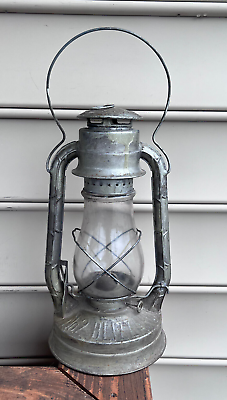 #ad #ad Vtg Dietz NY USA Blizzard No 2 Kerosene Fuel Lantern Repainted Primitive Lamp $59.95