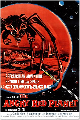#ad The Angry Red Planet Vintage Horror Movie Poster $14.99