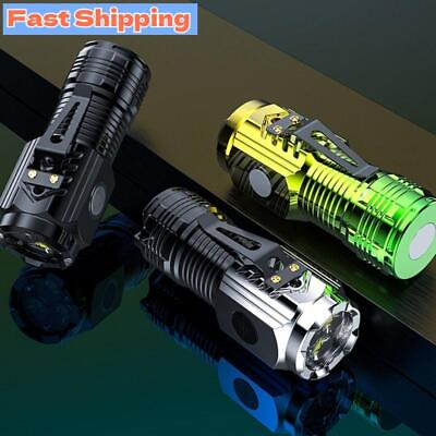 #ad NEW USB Rechargeable LED Pocket Flashlight Magnetic Torch Light Outdoor $9.99