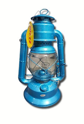 #ad #ad Dietz #30 Metallic Blue Little Wizard Oil Lamp Burning Lantern Small Tank $38.99