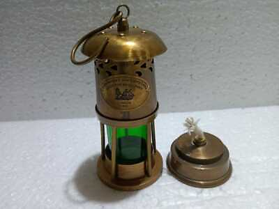 #ad minor lamp lantern Home Working amp; Decorative Lantern lamp Green Antique $47.90