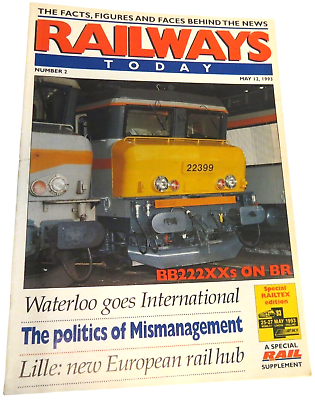 #ad Railways Today Magazine May 121993 Great Britain Train Railroad Transportation $24.96