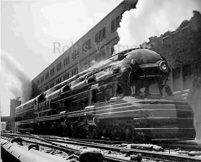 #ad Pennsylvania Railroad S1 Bullet Steam Locomotive Train 6100 Photo In Chicago PRR $8.48