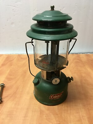 #ad Vintage 1978 Coleman 220J Lantern Double Mantle Lantern Untested $21.98