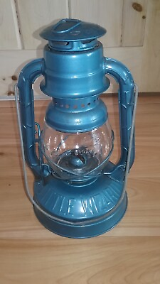 #ad DIETZ Little Wizard Blue RR Barn Lantern with Clear Glass Syracuse NY NICE $39.00