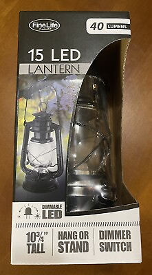 #ad 15 LED LANTERN Dimmable LED. 10 3 4” Tall 40 Lumens. $15.00