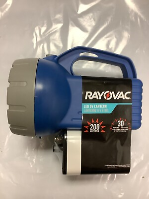 #ad Rayovac floatIng lantern 6 Volt 200 lumens 30hrs runtime blue grey 120m $15.99