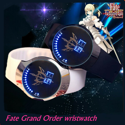 #ad Fate Stay Night Digital watch Anime Cos Saber LED Touch Screen Wristwatch Gift $24.56