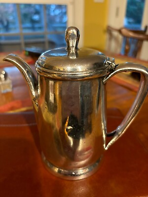 #ad Railroad silver teapot C amp; N W.R.Y International Silver Co. Soldered $185.00