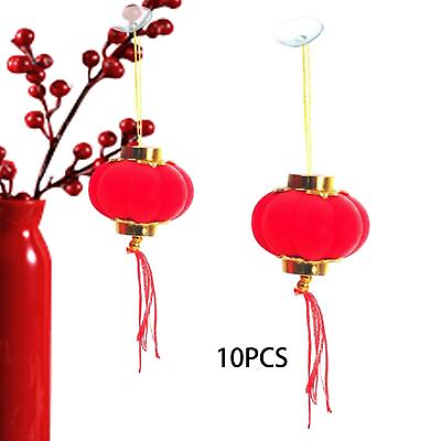 #ad 12x Red Chinese Lanterns Decorative Mini Lanterns for Party New Year $10.11