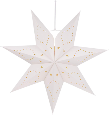 #ad Paper Star Lantern: 17.6”Hollow Out Star Hanging Christmas Xmas Day Decoration f $17.03
