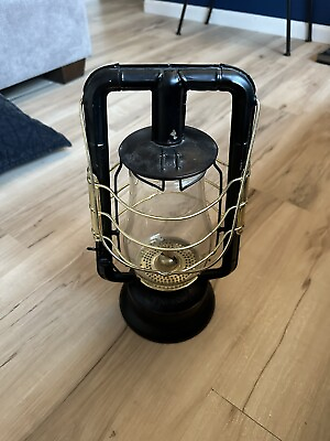 #ad Dietz #90 D Lite Oil Burning Lantern Black and Gold $75.00