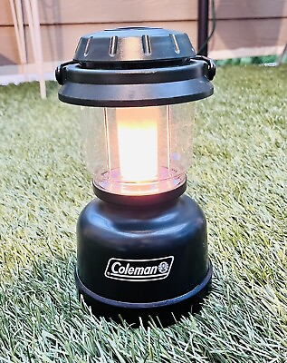 #ad Coleman Water Resistant Floating Lantern Model 5310 Dark Green Camp Battery Op $20.00