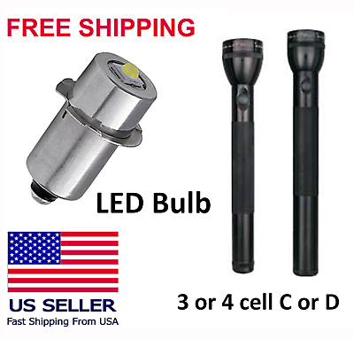 #ad #ad Maglite Flashlight 3 or 4 Cell C or D 4.5 6V LED Replacement Upgrade Bulb NEW $10.99