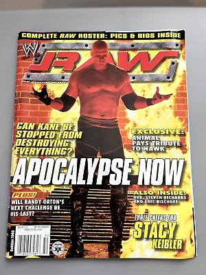 #ad WWE RAW Magazine Holiday 2003 Kane $14.99