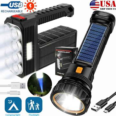 #ad #ad 12000000LM LED Flashlight Super Bright Torch USB Rechargeable Lamp High Powered $8.59