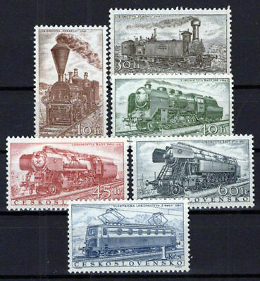 #ad Czechoslovakia 770 775 MNH Trains Railroad Transportation ZAYIX 0224S0037 $23.10