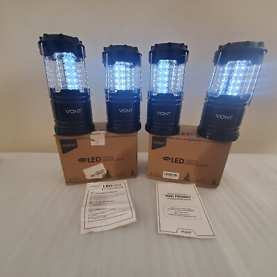 #ad Vont 2 Pack LED Camping Lanterns Super Bright Portable Lights. VNT CL02 $20.00