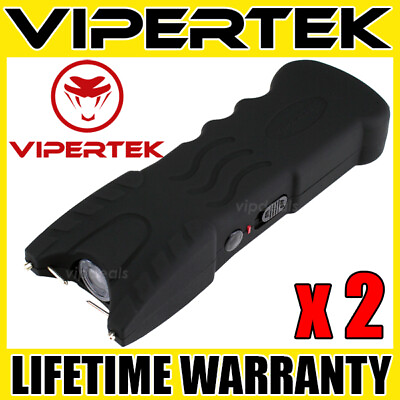 #ad 2 VIPERTEK BLACK VTS 979 Heavy Duty Stun Gun Self Defense Wholesale Lot $24.83