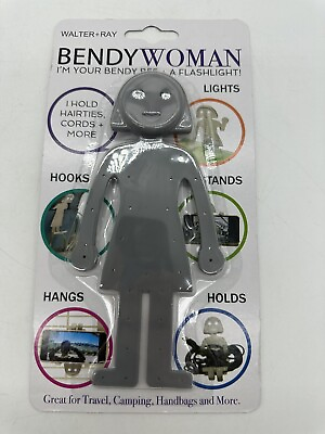 #ad Device Holder Bendy Woman Flashlight Cord Hairties Handbag Phone Travel Holder $19.99