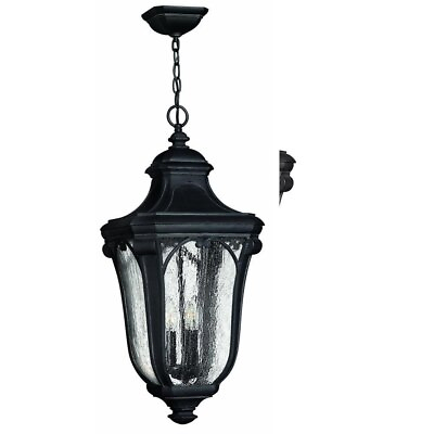#ad Candle Style 3 Light Large Outdoor Hanging Lantern with Scroll Arch Detail with $350.95