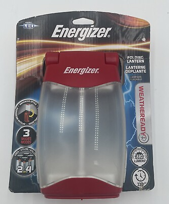 #ad Energizer Weather Ready Folding Lantern LED Light 220 Lumen Battery Operated New $9.99