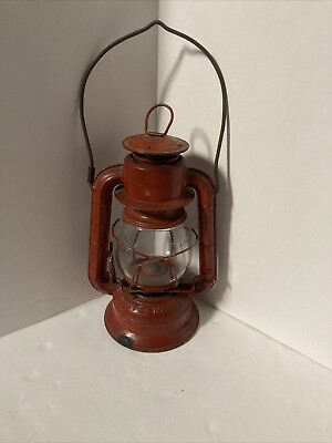 #ad Vintage Dietz No. 50 Red Needs Plug And Part Under Glass $7.99