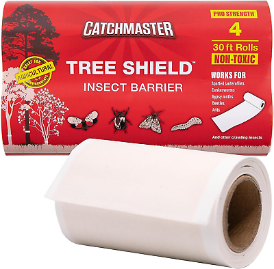 #ad Tree Shield Lantern Fly amp; Ant Traps Insect Barrier 4 Rolls 30Ft Each Outdoor A $21.60