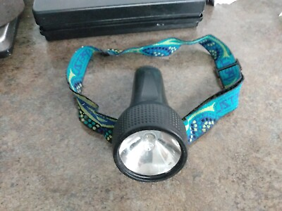 #ad Petzl SAXO Flashlight Headlamp w Adjustable Strap Tested Pre Owned tr $14.99