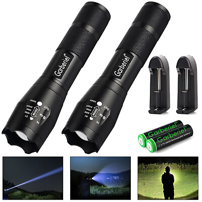 #ad Tactical Military 90000LM 5 modes LED Flashlight Zoom Aluminum Torch Lamp Light $11.49