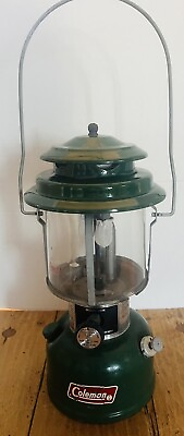 #ad 1980#x27;s Vintage Coleman Lantern Green Model #220K Untested $30.00
