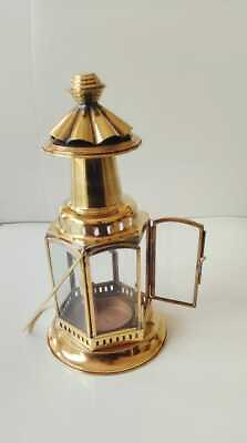 #ad #ad Oil Lantern Brass Shinny Antique Vintage Reproduction Lantern Marine Maritime $57.99