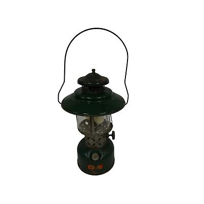 #ad Vintage Green Coleman Double Mantle White Gas Lantern Model 228E $29.99