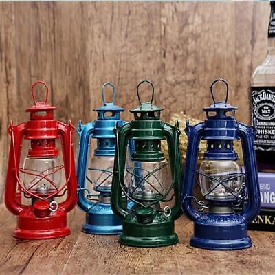 #ad #ad Oil Light Lantern Outdoor Camping Hiking Iron Kerosene Lamp Portable decoration $23.99