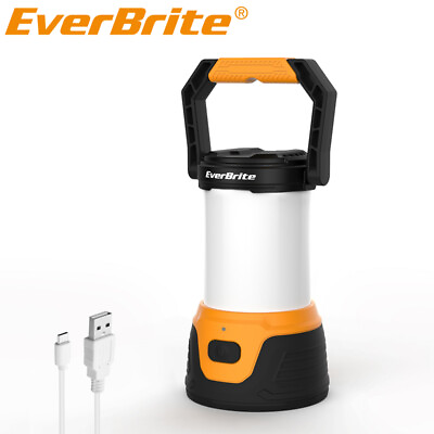 #ad #ad EverBrite 1000LM LED Lantern Rechargeable Lantern 5 Lighting Mode Power Bank NEW $26.99
