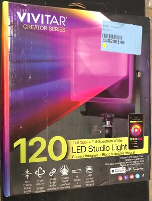 #ad Vivitar LED On Camera Studio Light with 120 LEDs Black *USED* #VL1 C $52.25