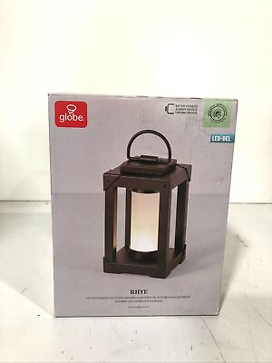 #ad Globe Electric Rhye LED Outdoor Lantern Battery Operated Bronze New $34.70