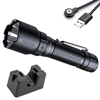 #ad Fenix WF26R Rechargeable Duty Police Flashlight 3000 Lumen with Charging Cradle $129.95