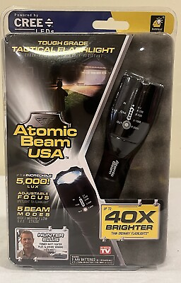 #ad #ad Atomic Beam USA Tough Grade Tactical LED Flashlight Brand New Sealed Package 40X $18.99