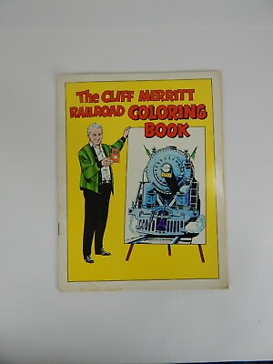 #ad Vintage Cliff Merritt Railroad Coloring Book $9.50