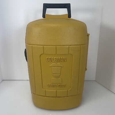 #ad Vintage Coleman Lantern Clam Shell Model Carry Case Yellow 1 83 No Funnel $39.99