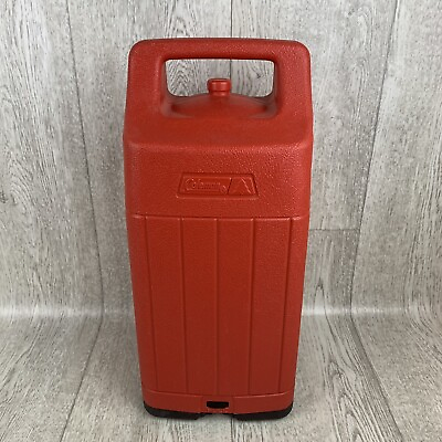 #ad COLEMAN LANTERN Red CARRYING CASE: 17quot; TALL #200 SERIES HARD PLASTIC V.G. $24.95