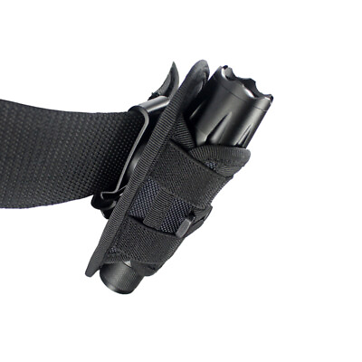 #ad Tactical Flashlight Holster Security Duty Belt Pouch Rotatable Clip 360 Degree $7.99