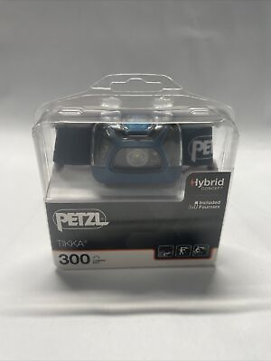 #ad NEW Petzl Tikka Hybrid Concept Headlamp 300 Lumens Blue $55.00