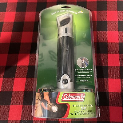 #ad Coleman Silver Series 2 D Flashlight With Carabiner C2 $19.99