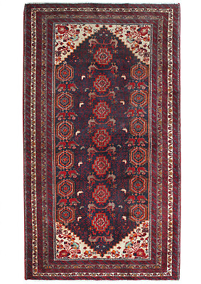 #ad 3x6 Oriental Traditional Tribal Hand Knotted Red Antique Pattern Wool Area Rug $269.00