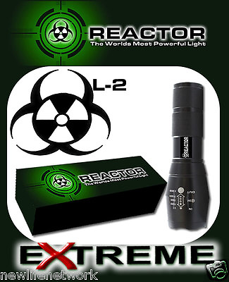#ad 5 Mode REACTOR EXTREME G700 Tactical Flashlight LED Blind Attackers FREE SHIP $34.99
