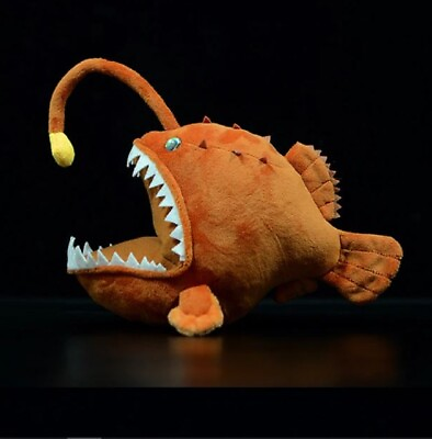 #ad Lantern Fish Plush Toy Stuffed Anglerfish Ocean Animal Doll Children Gift $20.59